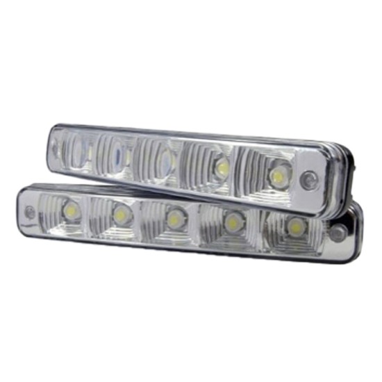 GÜNDÜZ LEDİ DİKDÖRTGEN 5 LEDLİ PLASTİK 190X30X45MM 0806001