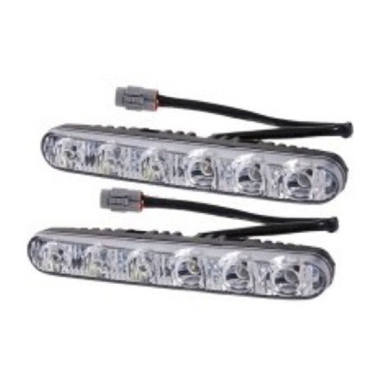 GÜNDÜZ LEDİ FARI DİKDÖRTGEN 6 LEDLİ METAL 170X20X35MM 0806009