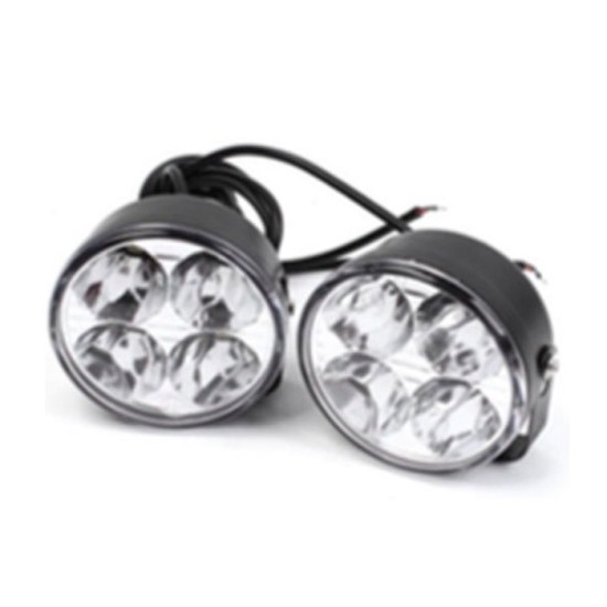 GÜNDÜZ LEDİ YUVARLAK 4LED SMD 70MM 0806015