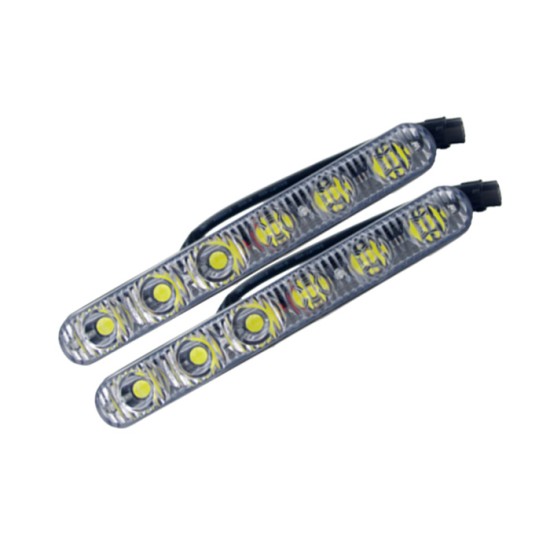 GÜNDÜZ LEDİ FARI DİKDÖRTGEN 6 LEDLİ METAL 170X20X40MM 0806074