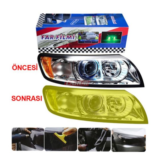 FAR STOP FİLMİ FOSFORLU SARI 30CMX10MT 1190446