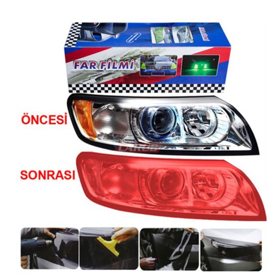 FAR STOP FİLMİ KIRMIZI 30CMX10MT 1190467