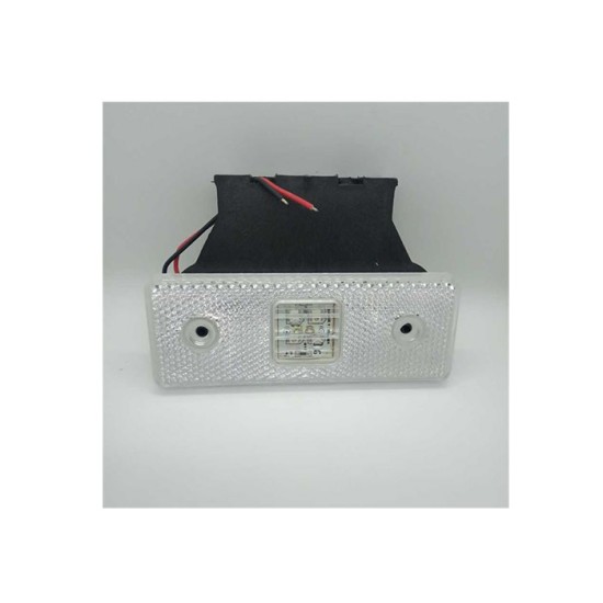 MARKER LAMBA YAN ETEK SALLAMA ARKASI DÜZ BARAKETLİ 4 LED SMD BEYAZ 12V 110X40 TAS 003B-12