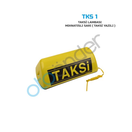 TAKSİ LEVHASI LAMBASI MIKNATISLI SARI CAM (TAKSİ YAZILI) TKS1