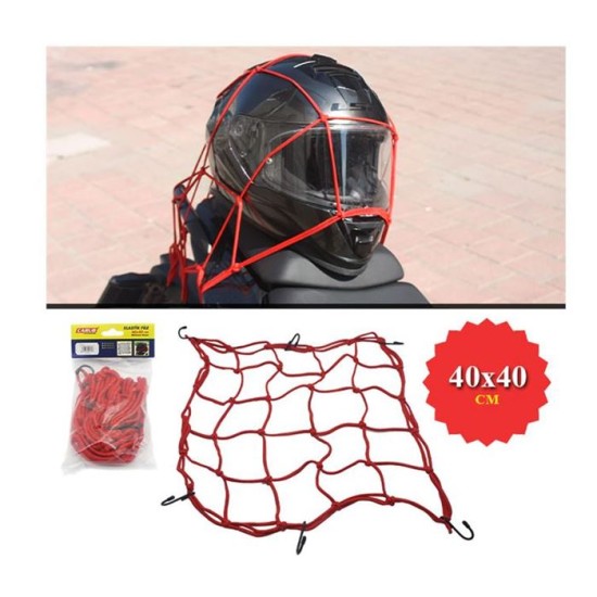 BAGAJ KASK FİLESİ KÜÇÜK KIRMIZI 40X40CM 4620623