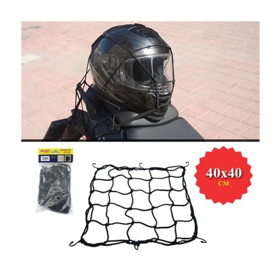 BAGAJ KASK FİLESİ KÜÇÜK SİYAH 40X40CM 4620624