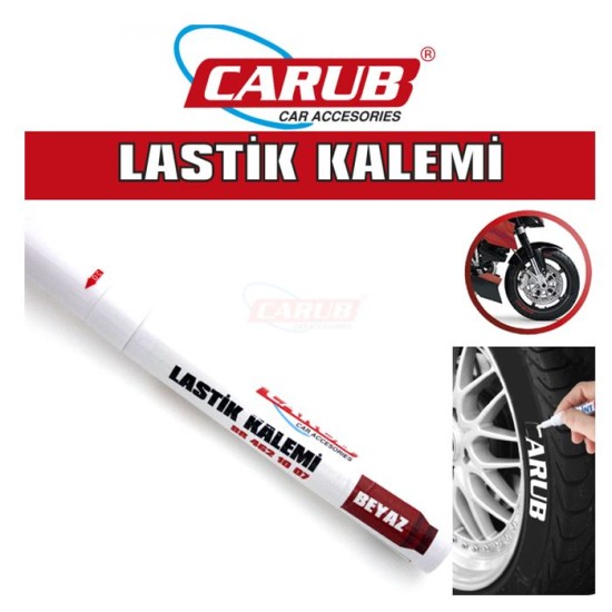 LASTİK YAZMA KALEMİ BEYAZ BİLYALI 4621007 VAKUM