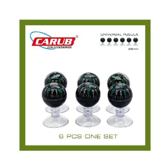 PUSULA VANTUZLU KÜÇÜK 6LI SET 28MM 5201304 YEŞİL