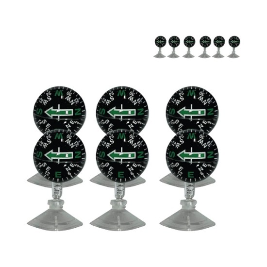 PUSULA VANTUZLU ORTA BOY 6LI SET 38MM 5201304 YEŞİL