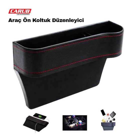 BARDAKLIK ÖN KOLTUK ARASI DÜZENLEYİCİ CEP SİYAH 5902208