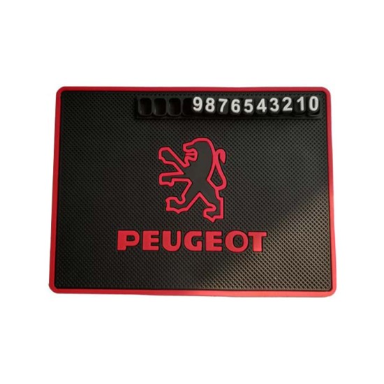 KAYDIRMAZ PED TORPİDO ÜSTÜ SİLİKONLU NUMARATÖRLÜ PEUGEOT