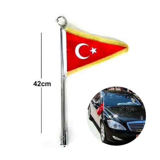 BAYRAK DİREĞİ KROM AY-YILDIZ DÖKÜM YO653