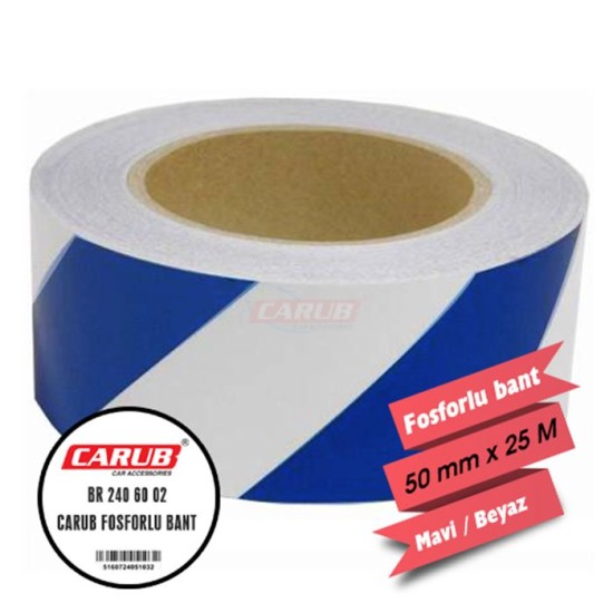FOSFOR BANT 5CMX25MT ÇAPRAZ MAVİ-BEYAZ 2406002