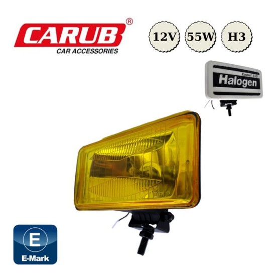 SİS LAMBASI DİKDÖRTGEN KAPAKLI COMET 550 SARI 195X95MM 3009554
