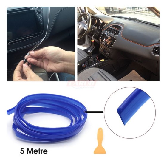ÇITA SIKIŞTIRMALI DEKORATİF ŞERİT FİTİL PLASTİK 5M MAVİ 4327581