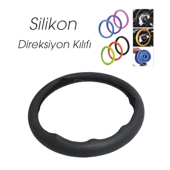 DİREKSİYON KILIFI 38CM SİLİKONLU SİYAH 1832060
