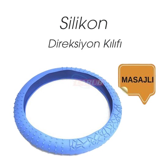 DİREKSİYON KILIFI 38CM SİLİKONLU MASAJLI MAVİ 1832069