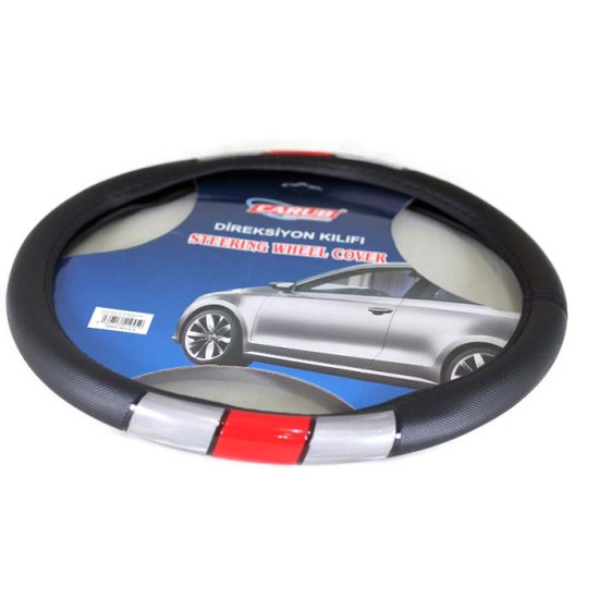 DİREKSİYON KILIFI 42CM FOSFORLU KIRMIZI GRİ 1841351