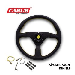DİREKSİYON SPOR DERİ SİYAH SARI DİKİŞLİ 2011010