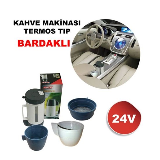 KAHVE MAKİNESİ TERMOS TİP 2910103 BARDAK + SÜZGEÇ 24V 2910103