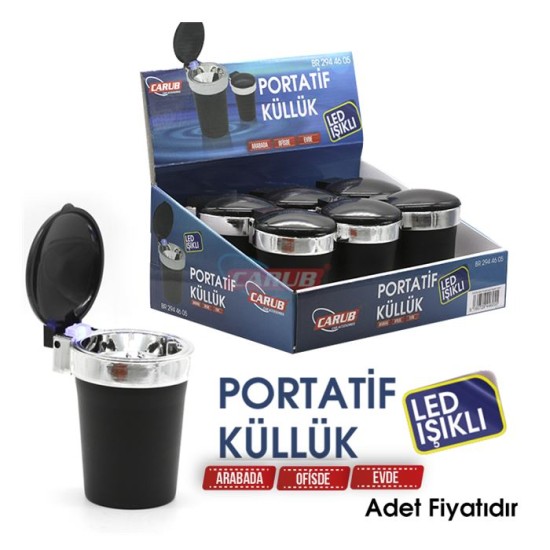 KÜLLÜK BARDAKLIĞA GEÇME KAPAKLI MAVİ IŞIKLI 6LI STAND 2944605