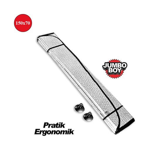 KATLANIR GÜNEŞLİK METALİZE ORTA 150x70CM GÜMÜŞ BALONLU PMX 114-002