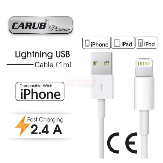 ŞARJ CİHAZI KABLOSU USB-İPHONE 1MT CARUB 5901855